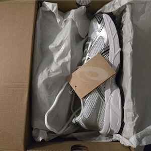 NWT Asics Silver and White Sneakers